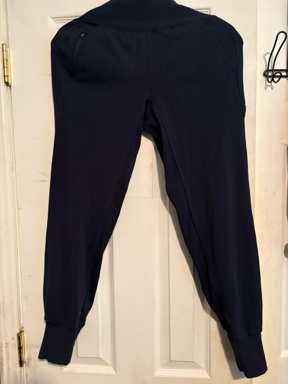 Athleta Navy Ribbed Performance Tank Top